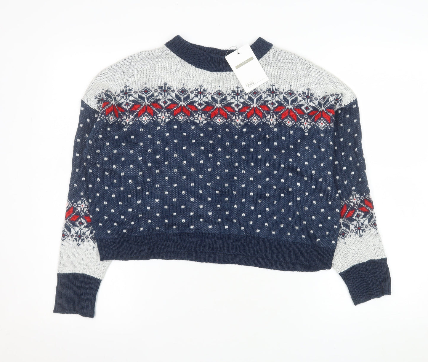 Womens UK Size 10 ASOS Blue Pullover Jumper