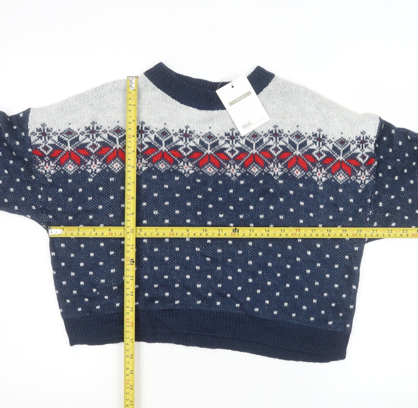 Womens UK Size 10 ASOS Blue Pullover Jumper