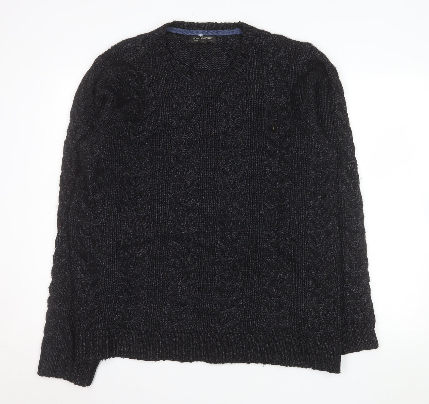Mens UK Size XL Banana Republic Black Pullover Jumper