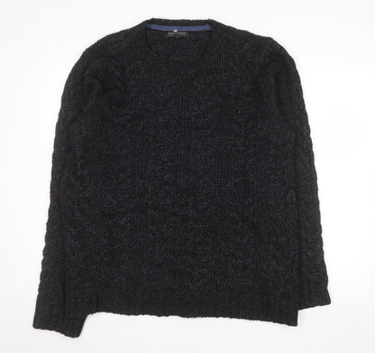 Mens UK Size XL Banana Republic Black Pullover Jumper