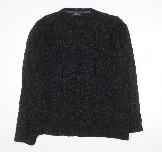 Mens UK Size XL Banana Republic Black Pullover Jumper