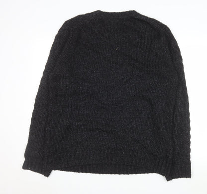 Mens UK Size XL Banana Republic Black Pullover Jumper