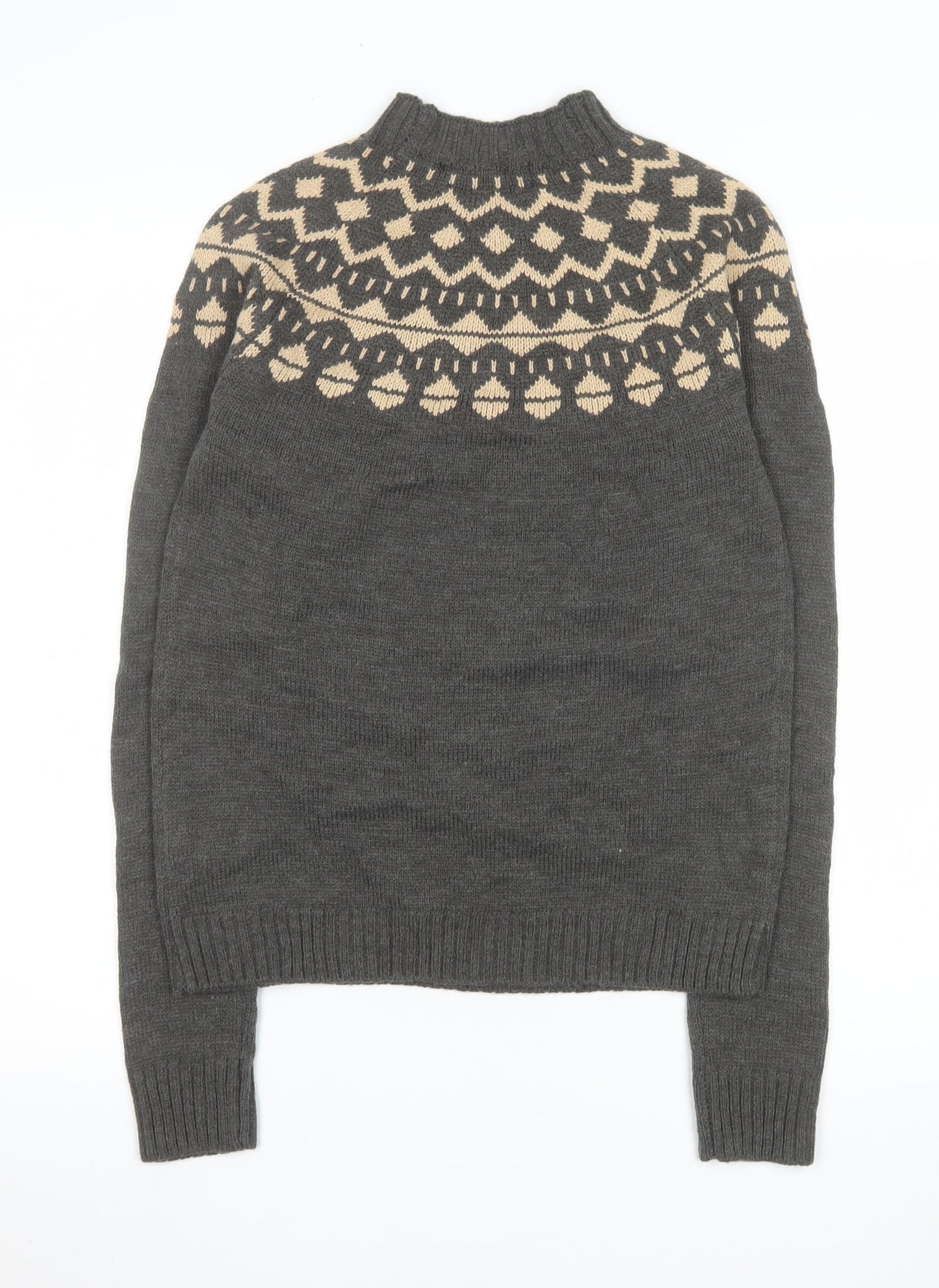 Womens UK Size 8 Fashion Union Grey Pullover Jumper