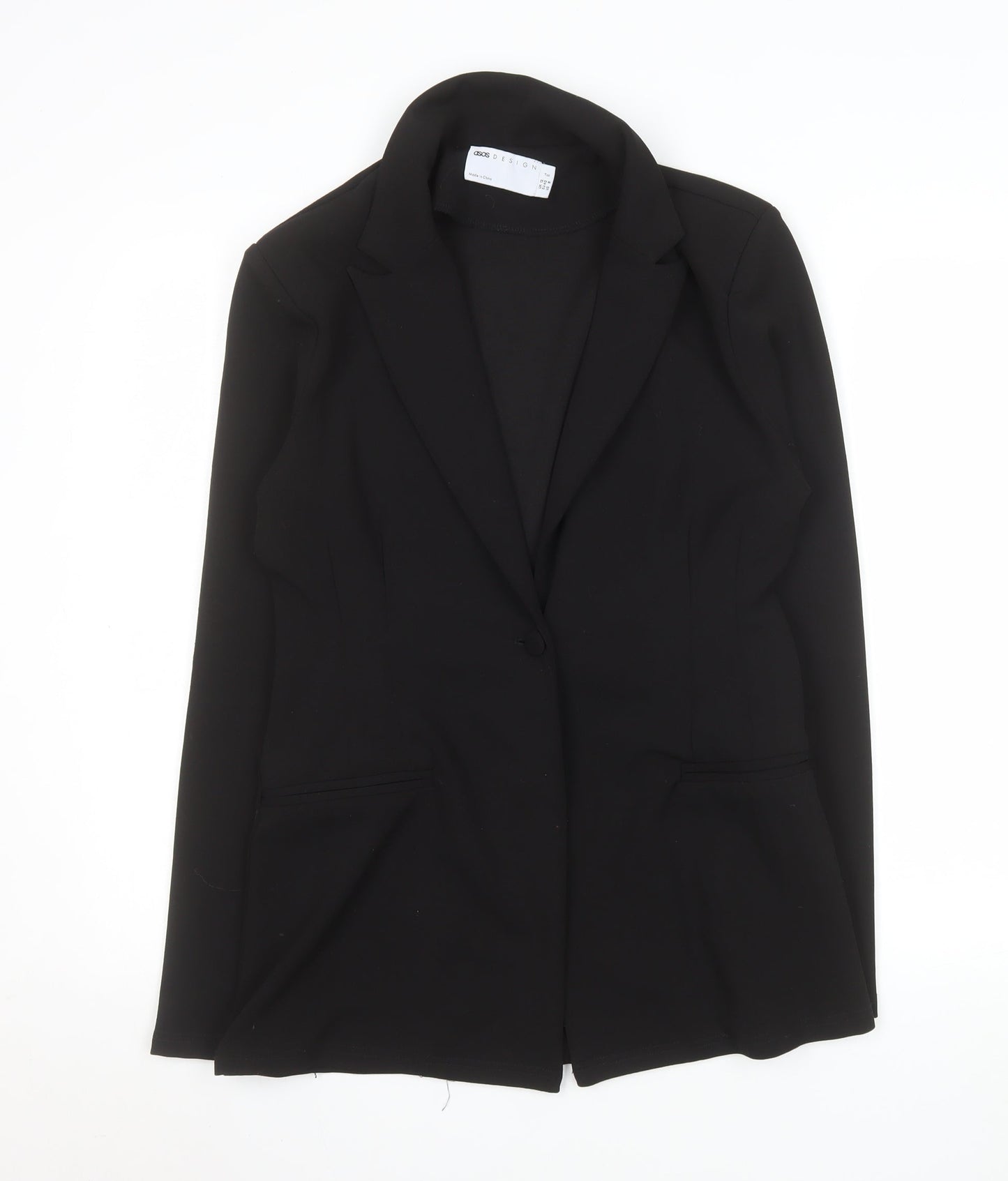 Womens UK Size 12 ASOS Tall Black Blazer