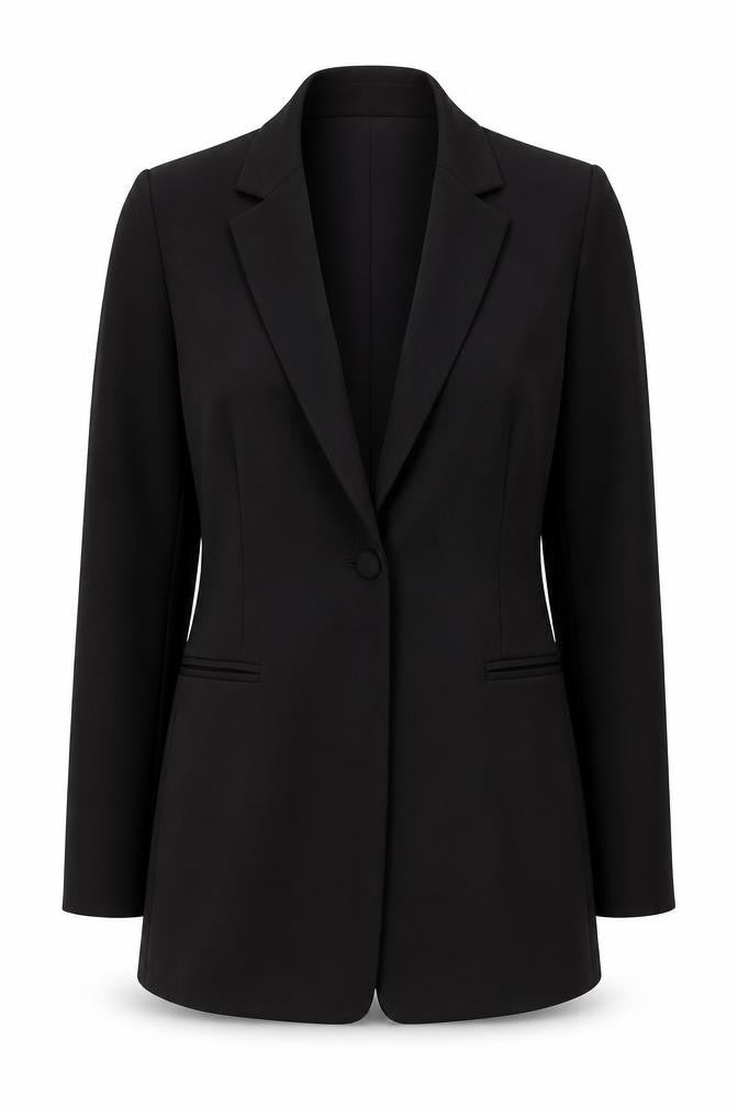 Womens UK Size 12 ASOS Tall Black Blazer