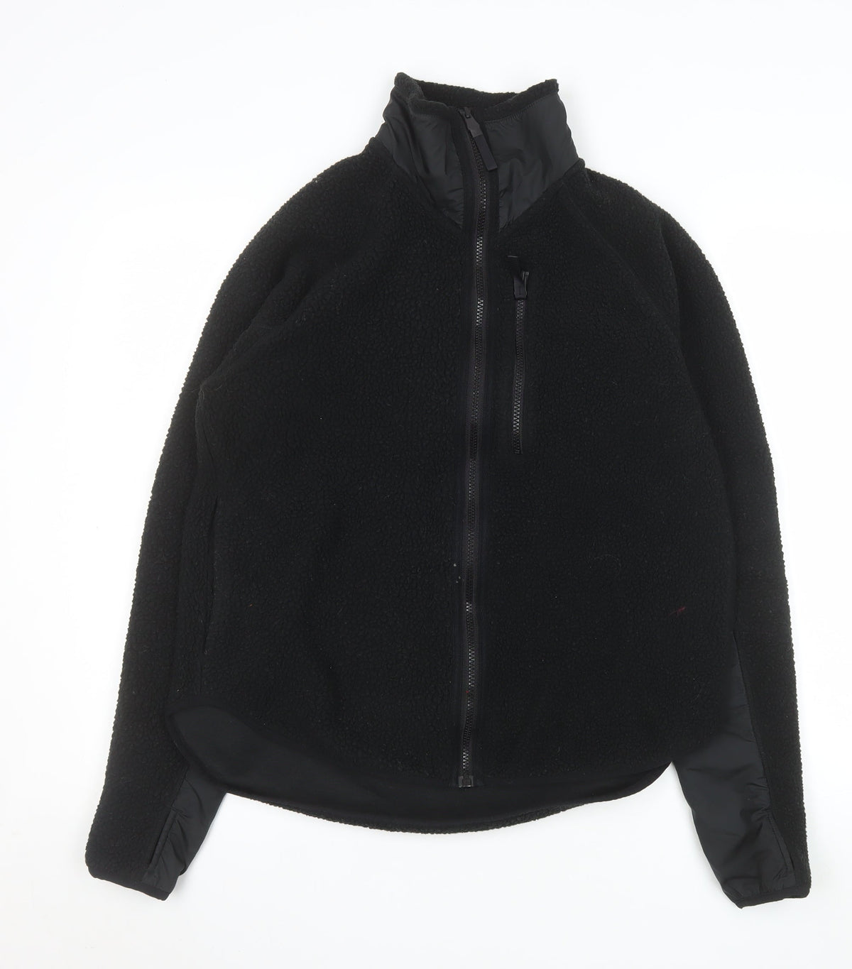 H&M Move Men's Black Fleece Full Zip Jacket Size S