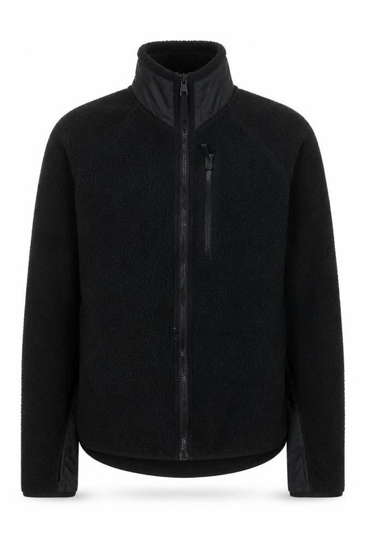 H&M Move Men's Black Fleece Full Zip Jacket Size S