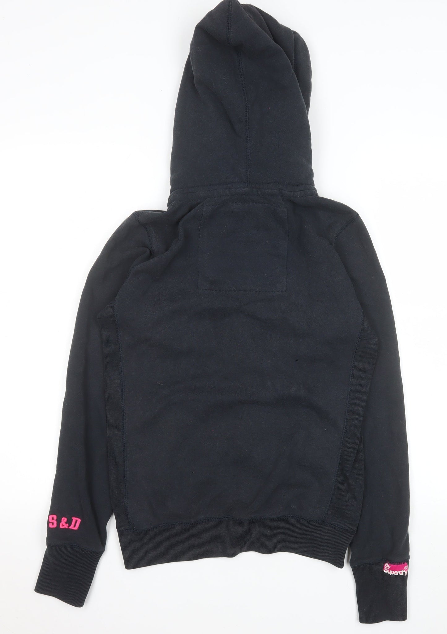 Womens UK Size S Superdry Black Bomber Jacket