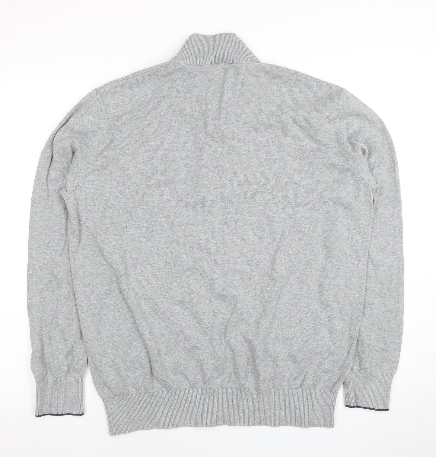 Mens UK Size L Timberland Grey Full Zip Jumper