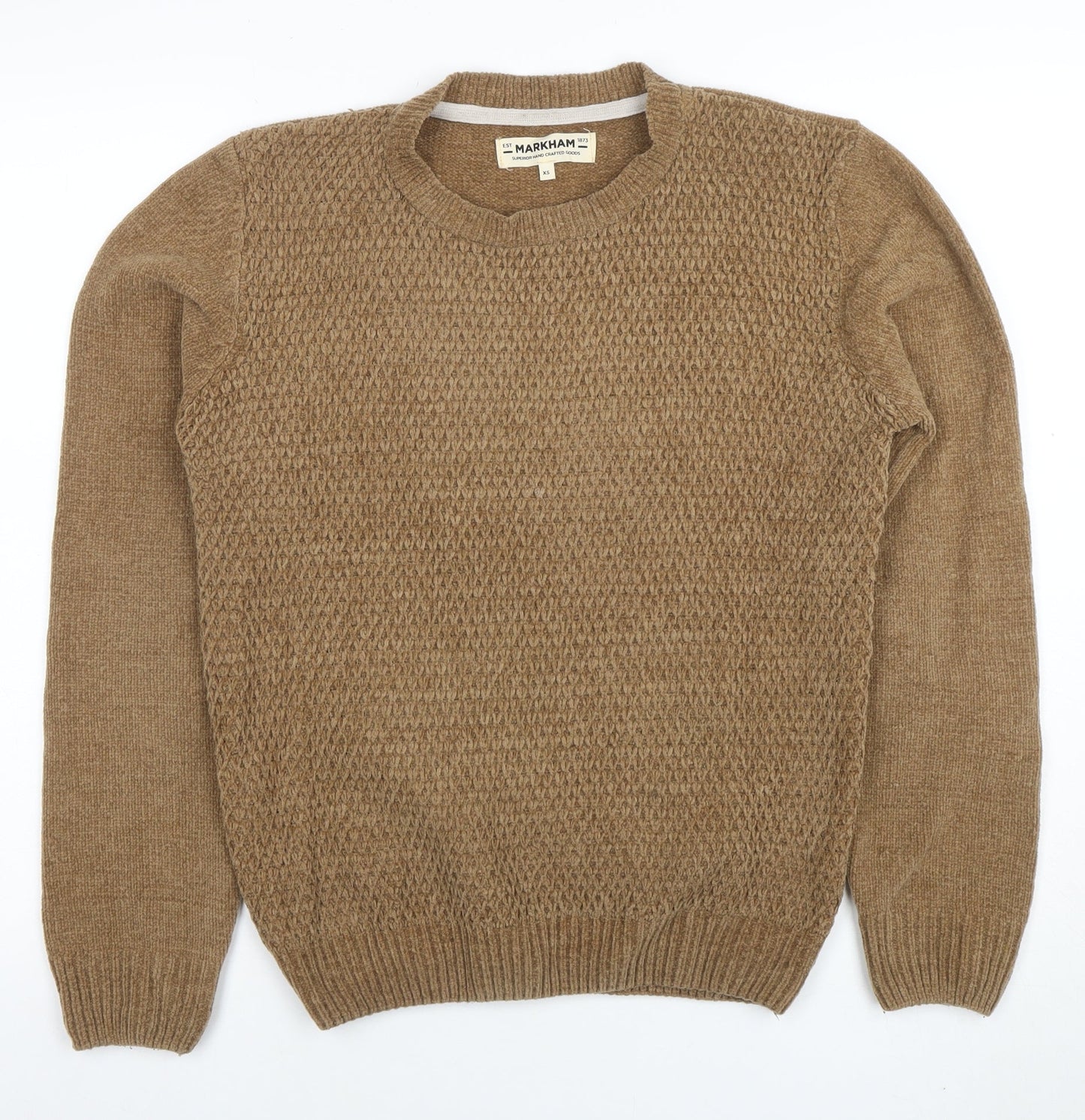 Mens UK Size XS Markham Beige Pullover Jumper