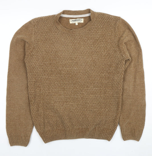 Mens UK Size XS Markham Beige Pullover Jumper