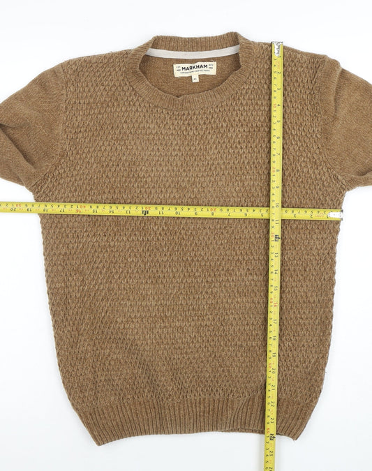 Mens UK Size XS Markham Beige Pullover Jumper
