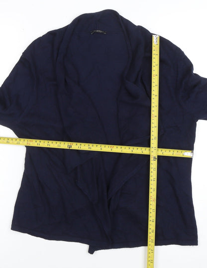 Womens UK Size S Minuet Petite Blue Cardigan Jumper