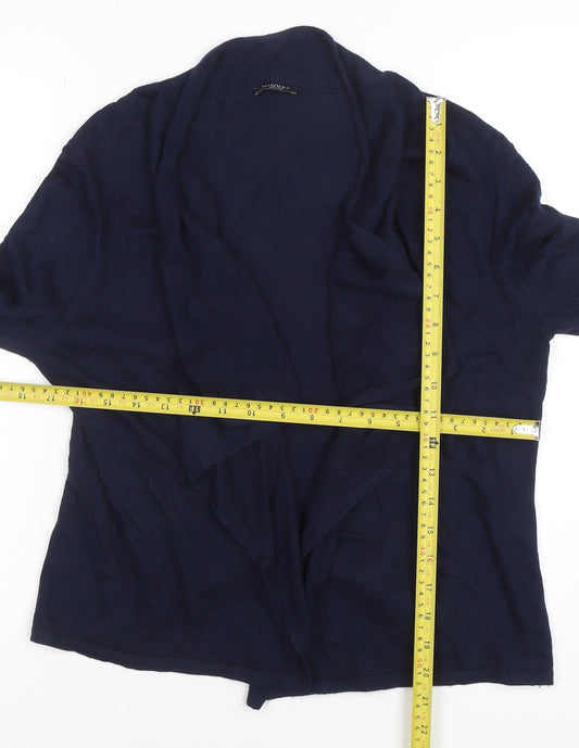 Womens UK Size S Minuet Petite Blue Cardigan Jumper
