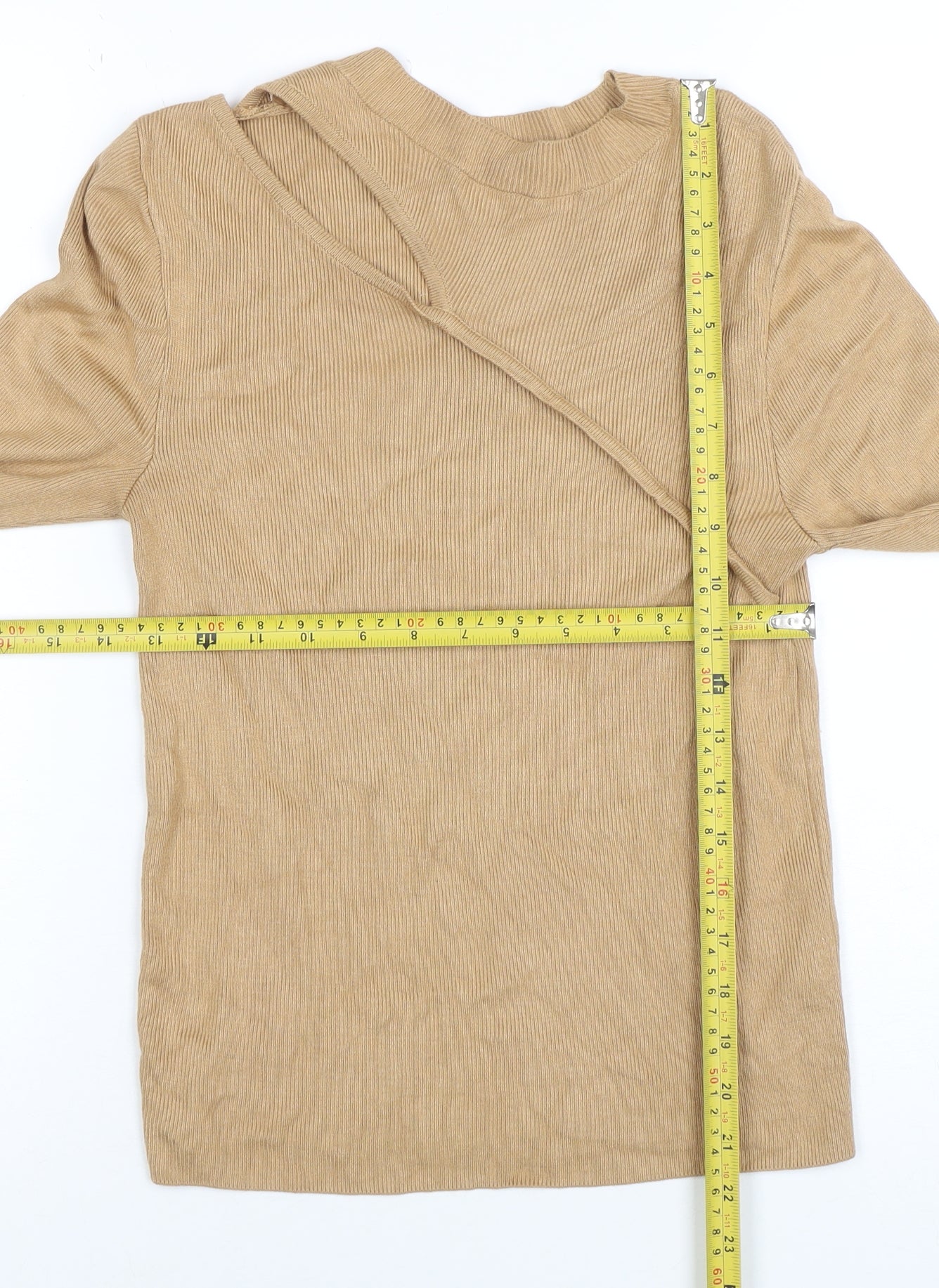 Womens UK Size 8 Sonder Studio Beige Pullover Jumper