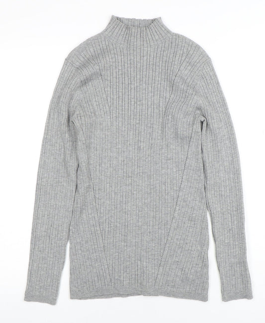 Womens UK Size S NOOSNOW Grey Pullover Jumper