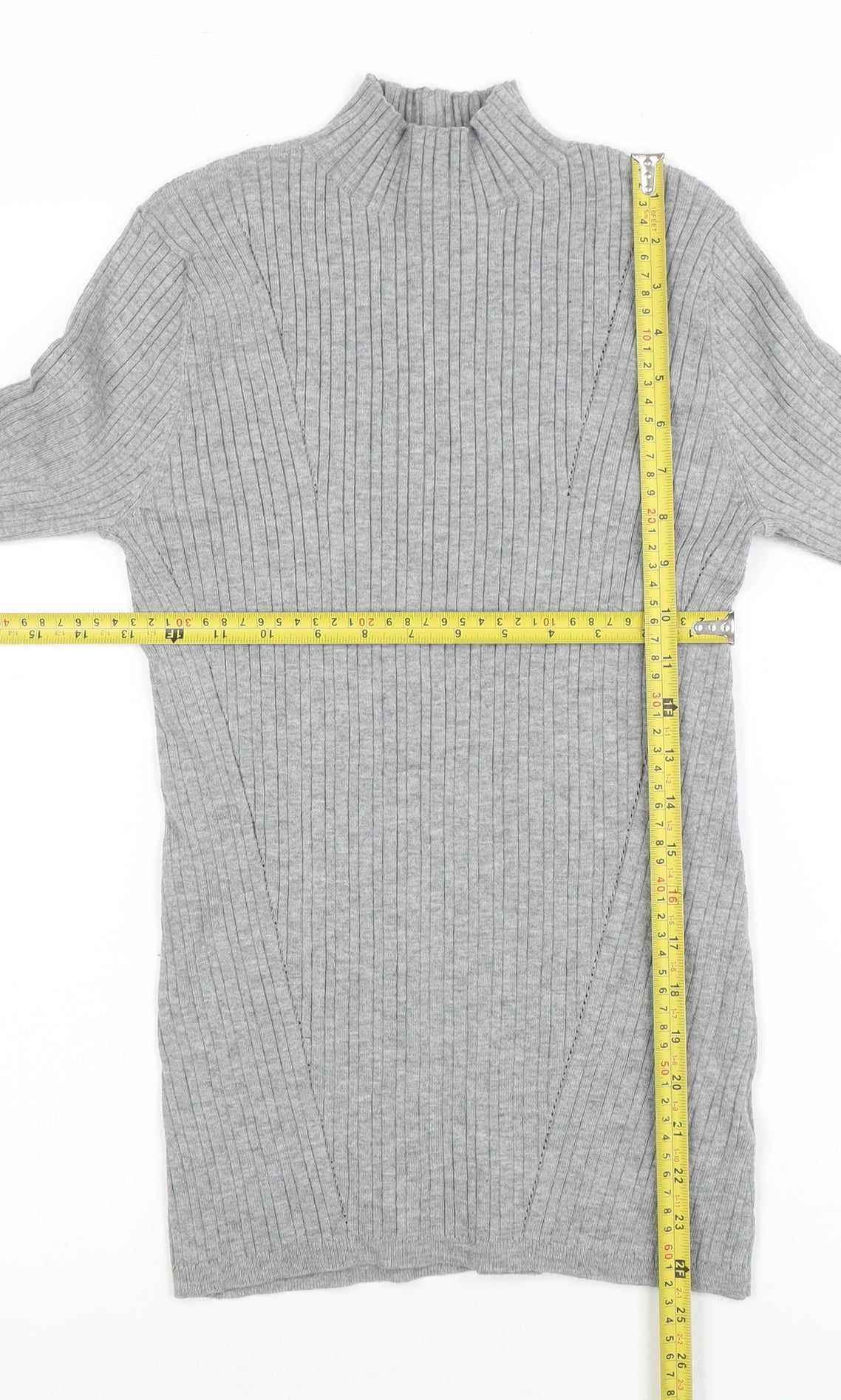 Womens UK Size S NOOSNOW Grey Pullover Jumper