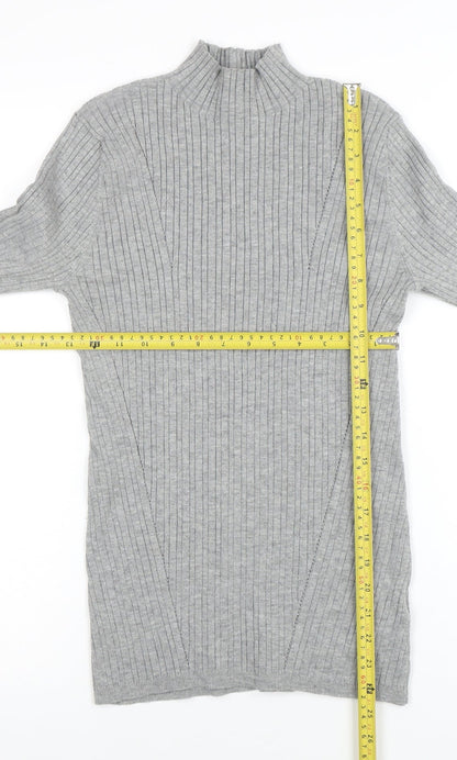 Womens UK Size S NOOSNOW Grey Pullover Jumper