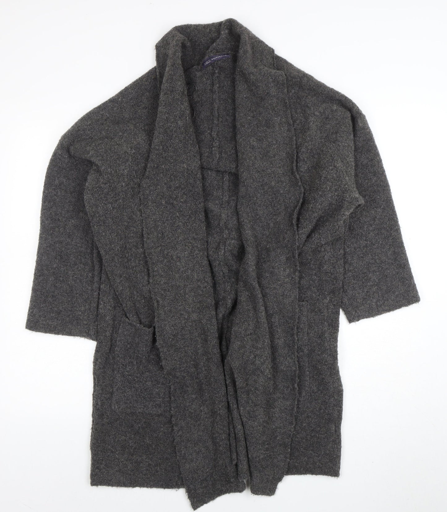 Womens UK Size M Marks and Spencer Grey Cardigan Jumper