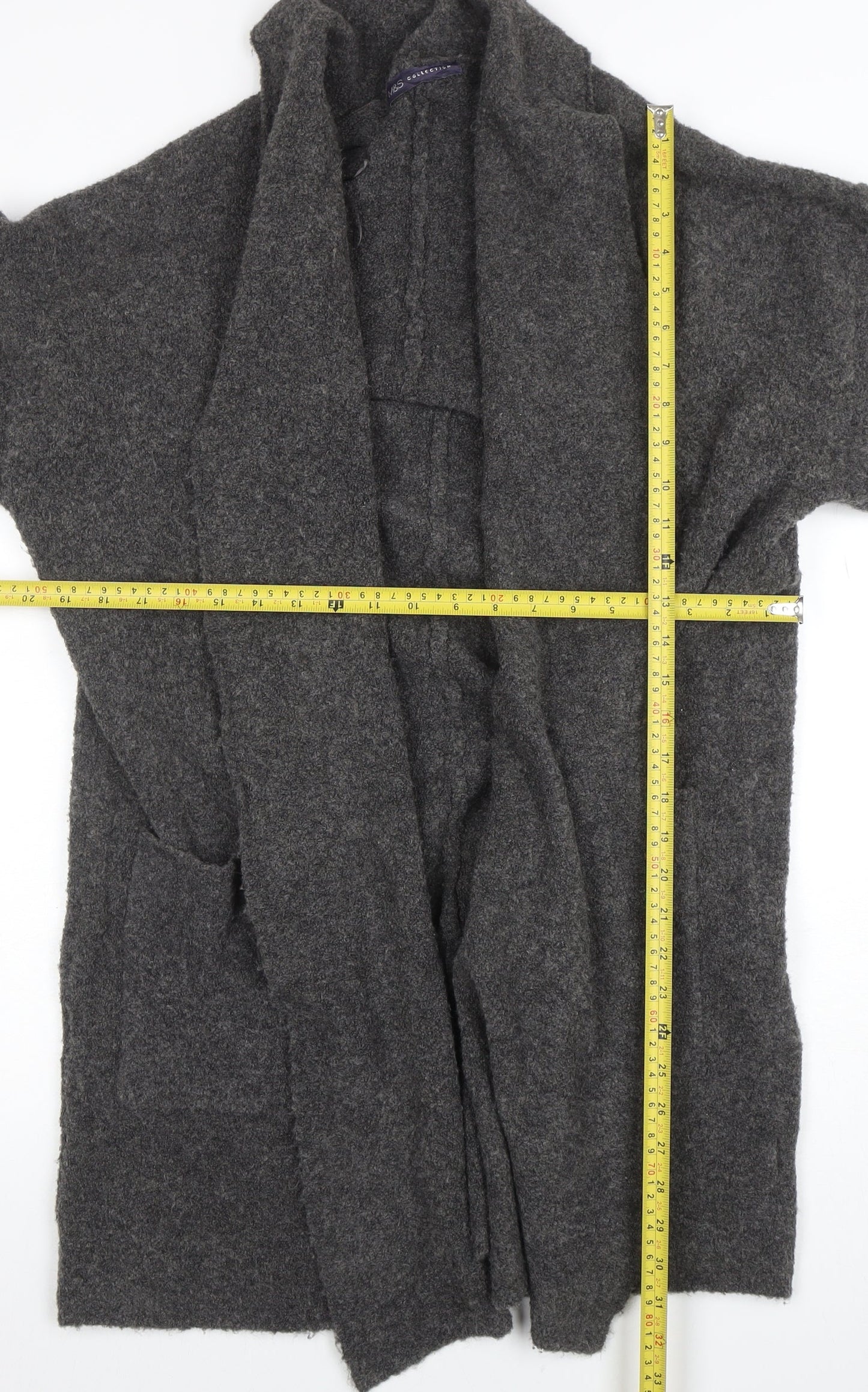 Womens UK Size M Marks and Spencer Grey Cardigan Jumper