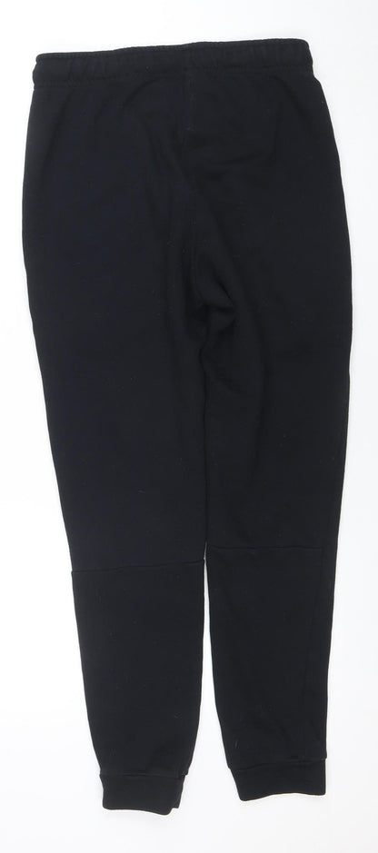 Nike Men's Black Dri-Fit Joggers Size S Regular Fit Breathable Tapered