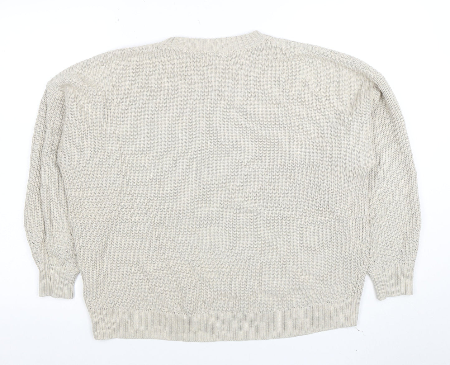Womens UK Size XS Hollister Beige Pullover Jumper