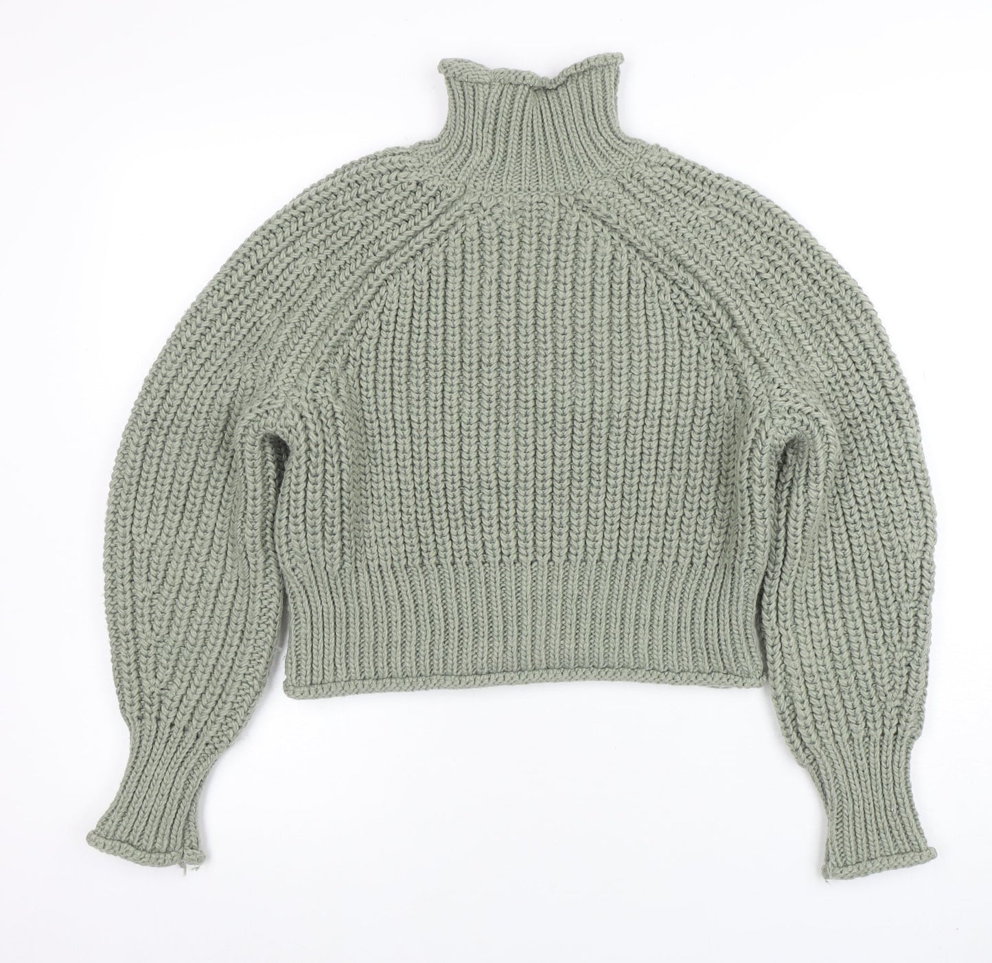 Womens UK Size XS H&M Green Pullover Jumper
