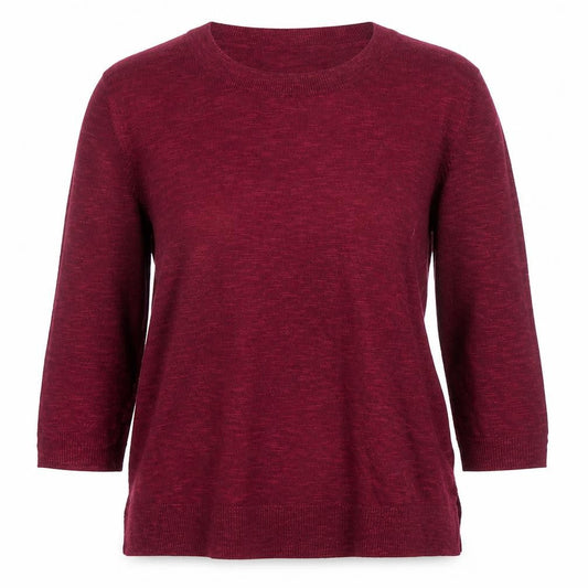 GAP Women’s Red Cotton Blend 3/4 Sleeve Knit Top XS