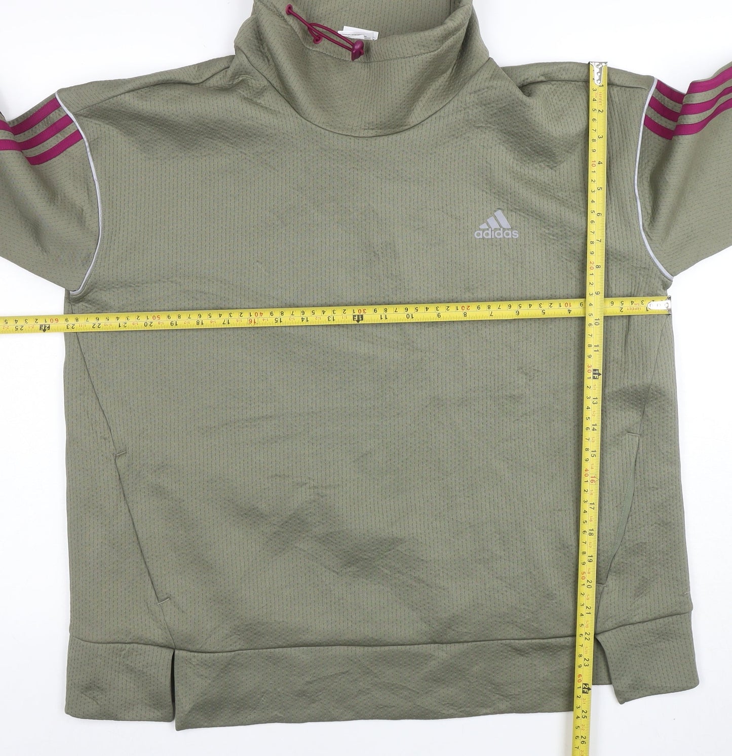 Womens UK Size L adidas Green Pullover Sweatshirt