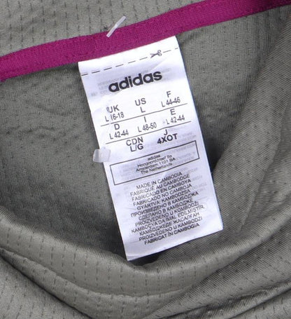 Womens UK Size L adidas Green Pullover Sweatshirt