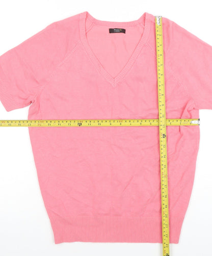 Womens UK Size S Happy D. by Damart Pink Basic T-Shirt