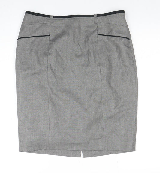 Womens UK Size 14 NEXT Straight & Pencil Twill Skirt