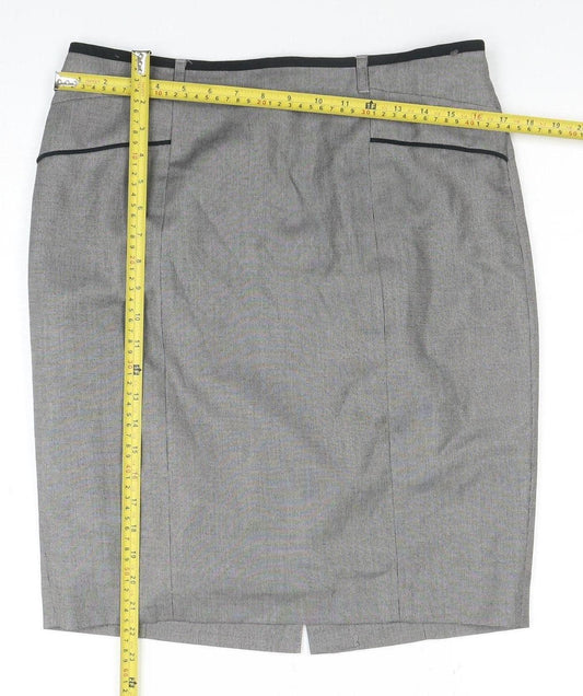 Womens UK Size 14 NEXT Straight & Pencil Twill Skirt