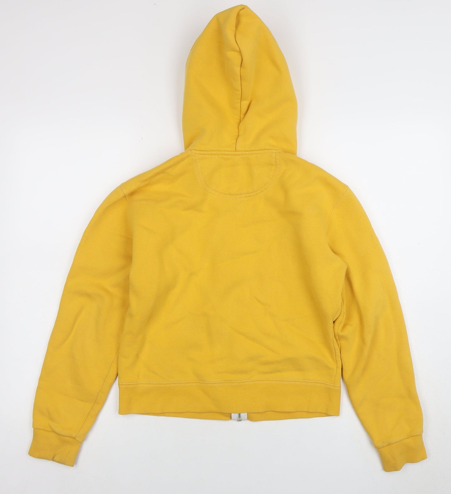 Womens UK Size M Champion Yellow Full Zip Hoodie