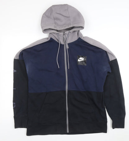 Mens UK Size M Nike Multicoloured Full Zip Hoodie