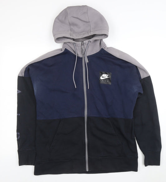 Mens UK Size M Nike Multicoloured Full Zip Hoodie