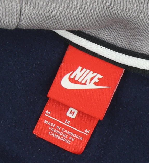 Mens UK Size M Nike Multicoloured Full Zip Hoodie