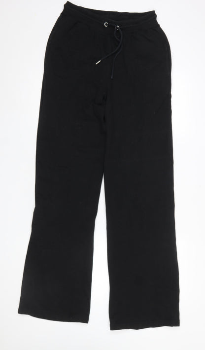 Womens UK Size 12 LTS Regular Fit Sweatpants Black Trousers