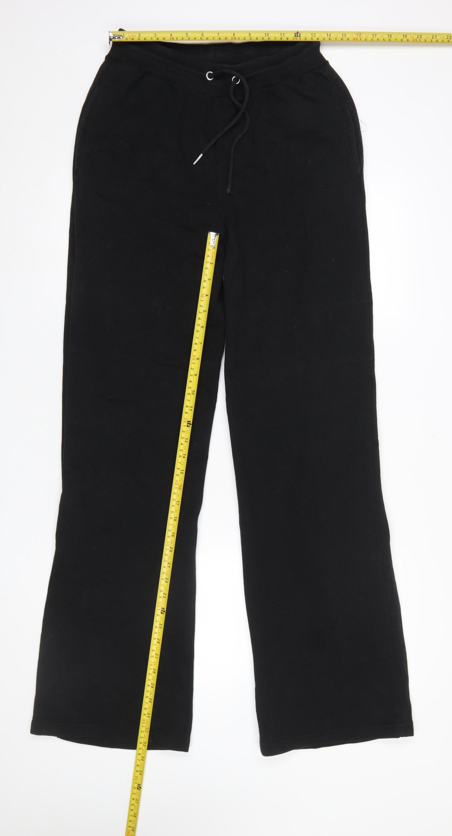 Womens UK Size 12 LTS Regular Fit Sweatpants Black Trousers