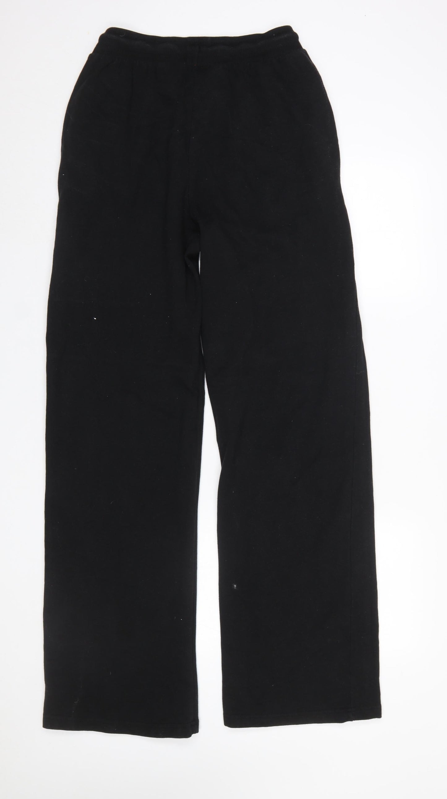 Womens UK Size 12 LTS Regular Fit Sweatpants Black Trousers