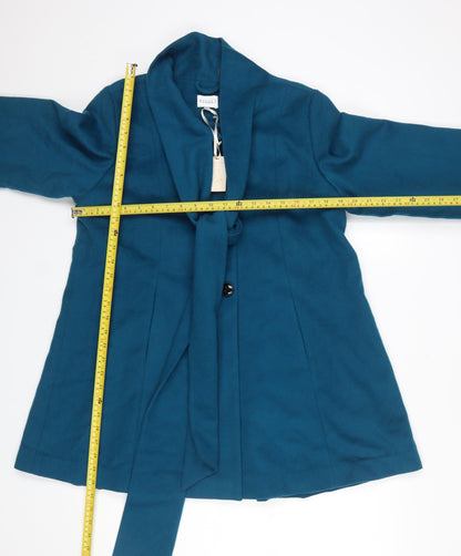 Womens UK Size 12 Kaliko Blue Overcoat