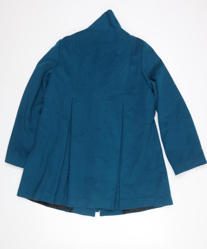 Womens UK Size 12 Kaliko Blue Overcoat