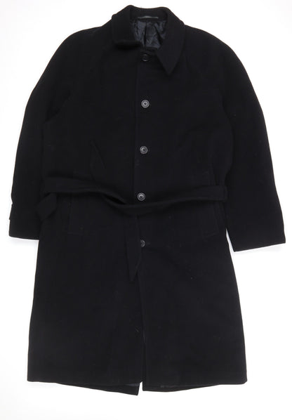 Mens UK Size XL Hammersley Black Overcoat