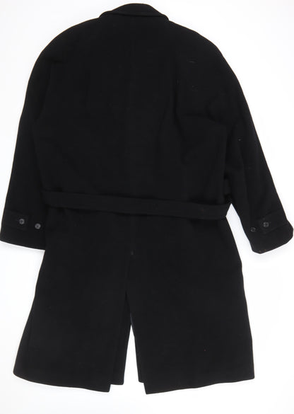 Mens UK Size XL Hammersley Black Overcoat