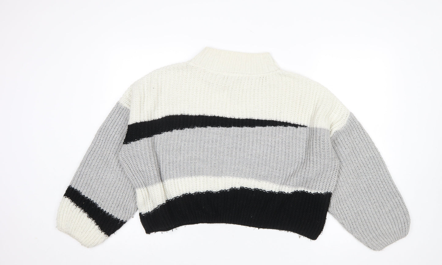 Womens UK Size M Topshop Multicoloured Pullover Jumper