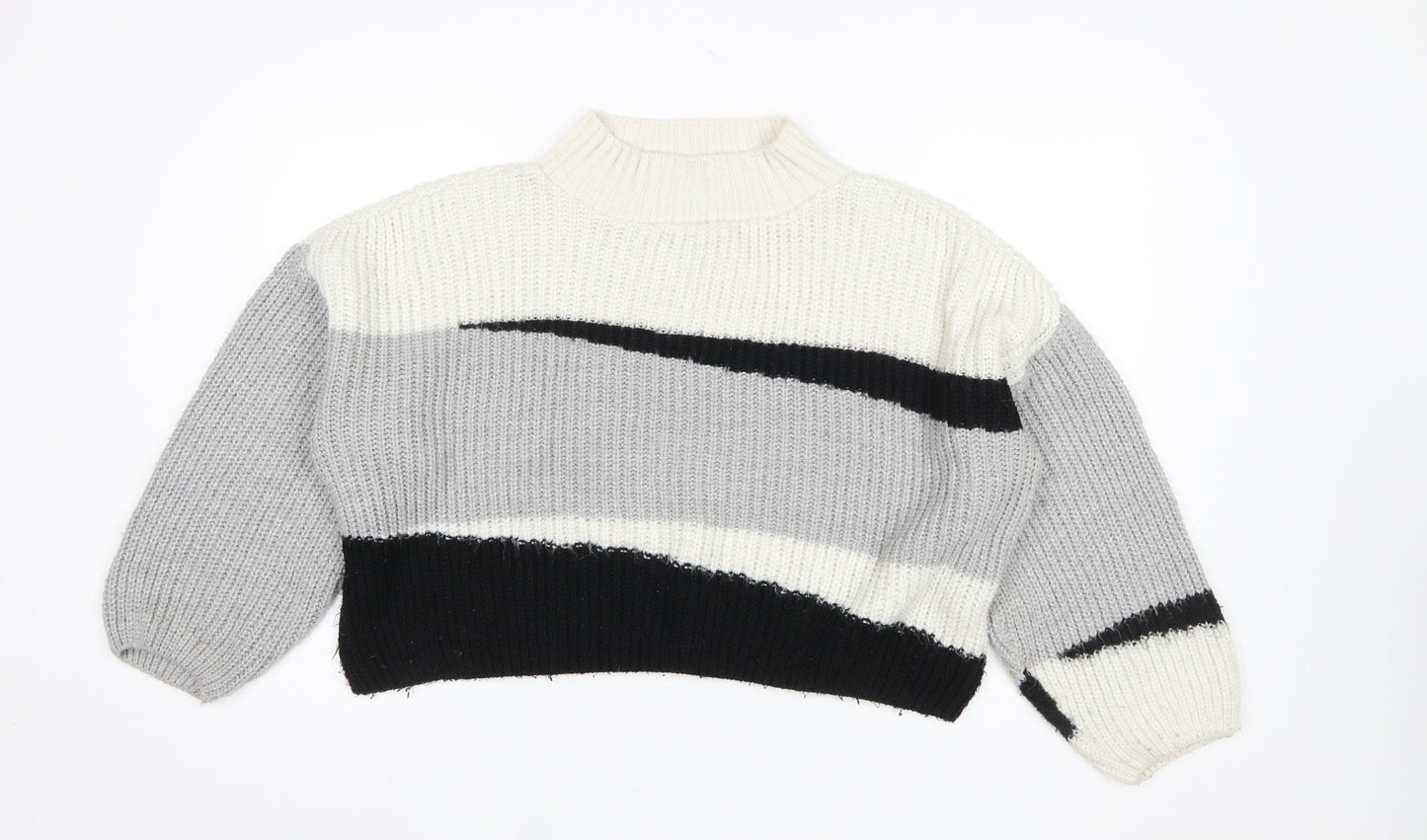 Womens UK Size M Topshop Multicoloured Pullover Jumper