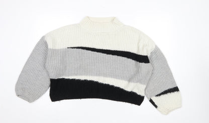 Womens UK Size M Topshop Multicoloured Pullover Jumper
