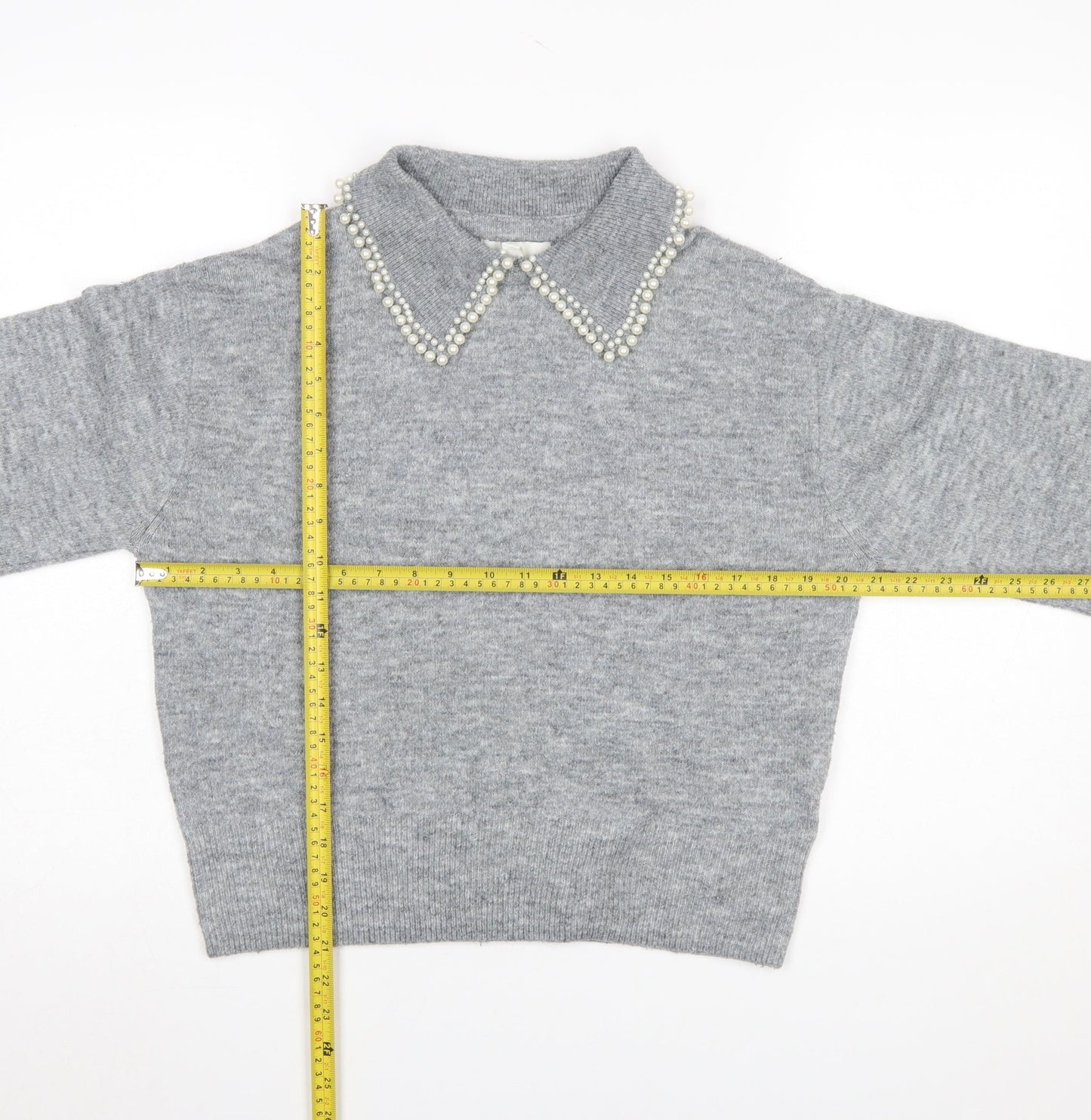 Womens UK Size S H&M Grey Pullover Jumper