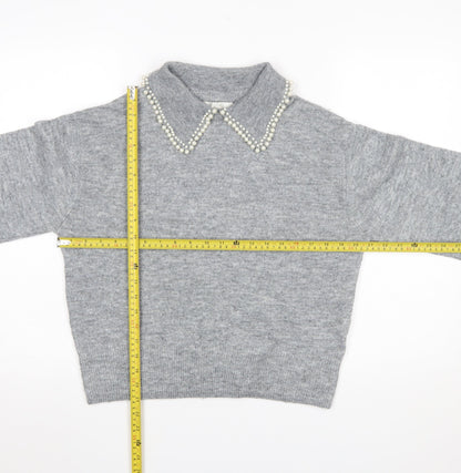 Womens UK Size S H&M Grey Pullover Jumper