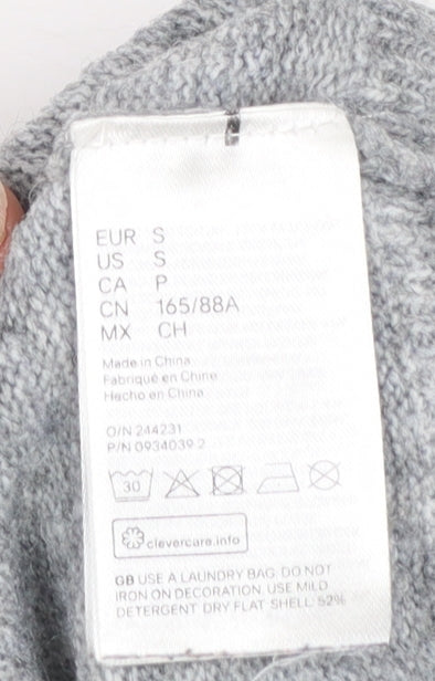 Womens UK Size S H&M Grey Pullover Jumper